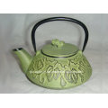 Green Cast Iron Teapot 0.6L